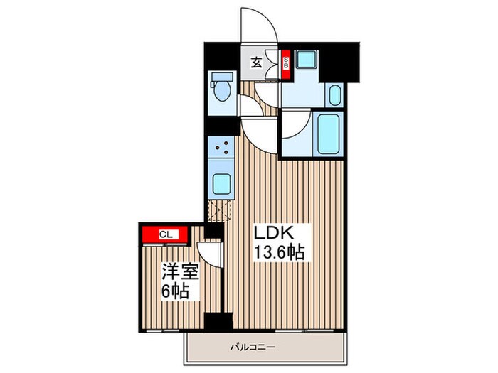 間取り図 ＧＥＮＯＶＩＡ鐘ヶ淵