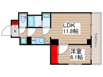 間取図 ＧＥＮＯＶＩＡ鐘ヶ淵