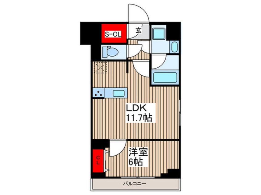 間取図 ＧＥＮＯＶＩＡ鐘ヶ淵