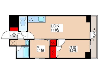 間取図 ＧＥＮＯＶＩＡ鐘ヶ淵