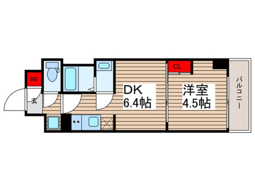 間取図 ＧＥＮＯＶＩＡ鐘ヶ淵