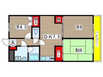 間取図 サンコ－ト椙田