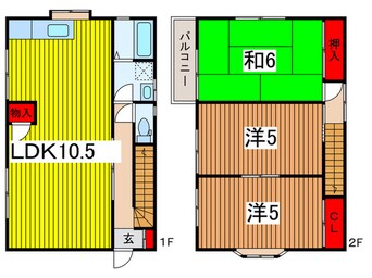 間取図 中尾２０１９ハウス２号棟