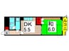 ﾗｲｵﾝｽﾞﾏﾝｼｮﾝ堀切菖蒲園(215) 1DKの間取り