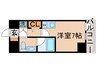 SQUARE CITY KANAMACHI 1Rの間取り