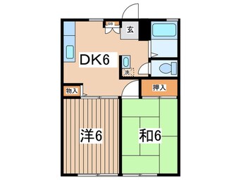 間取図 サンビレッジ瀬谷Ｄ