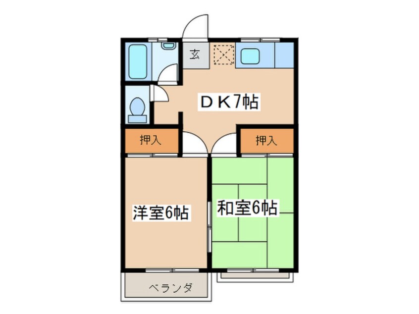 間取図 コーポ関