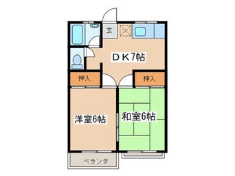 間取図 コーポ関