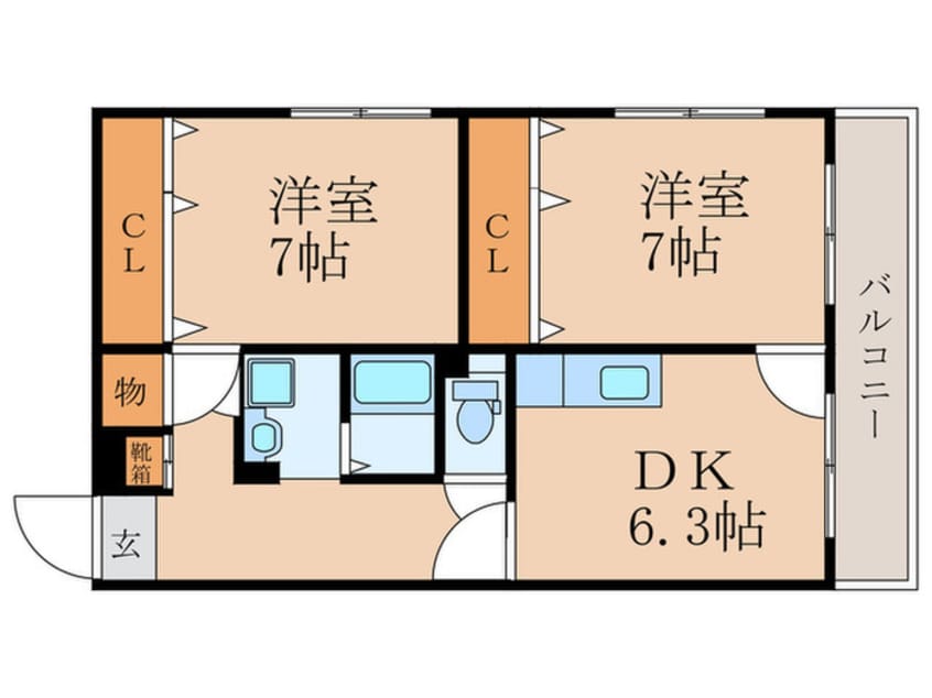 間取図 アーバンハイツ上高田