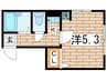 カルペディエム横浜前里 1Kの間取り