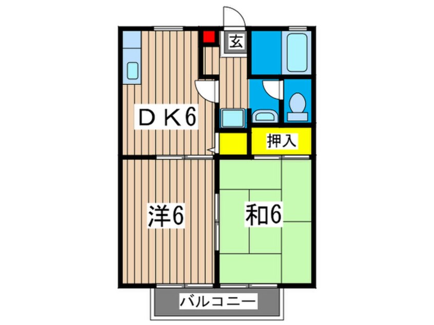 間取図 エ－デルハイムＢ