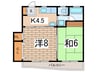 芹が谷第３森ビル 2Kの間取り