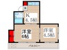 澁川ビル 2Kの間取り