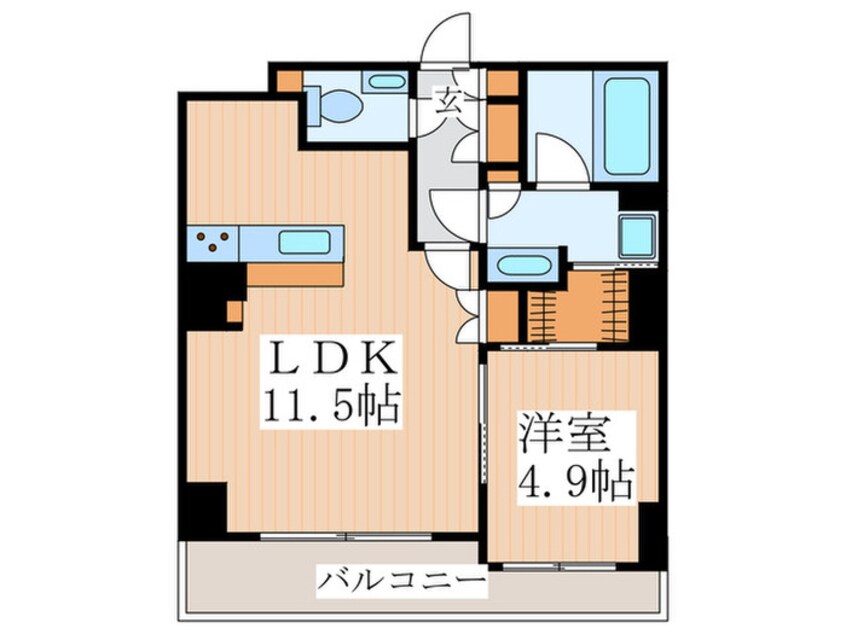 間取図 ザ・パークハビオ新宿