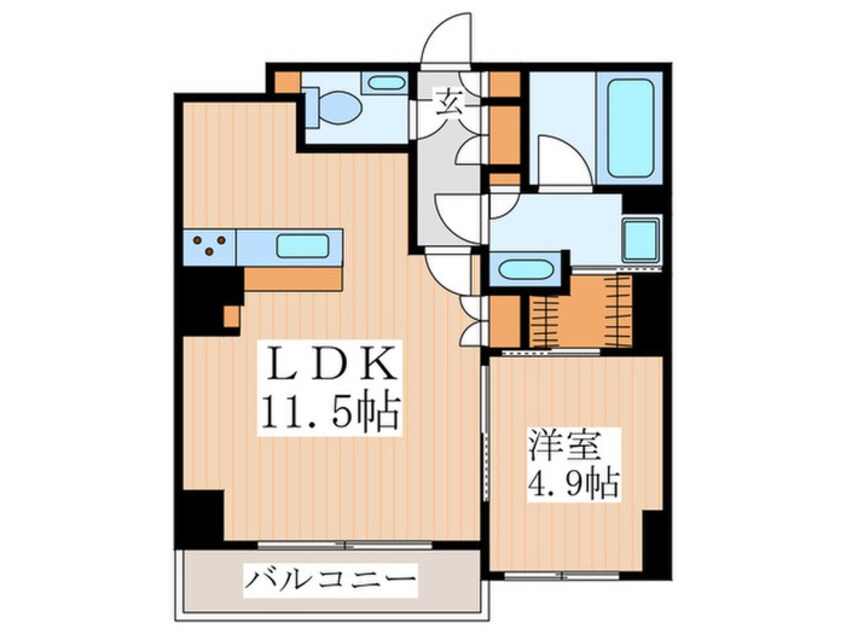 間取図 ザ・パークハビオ新宿