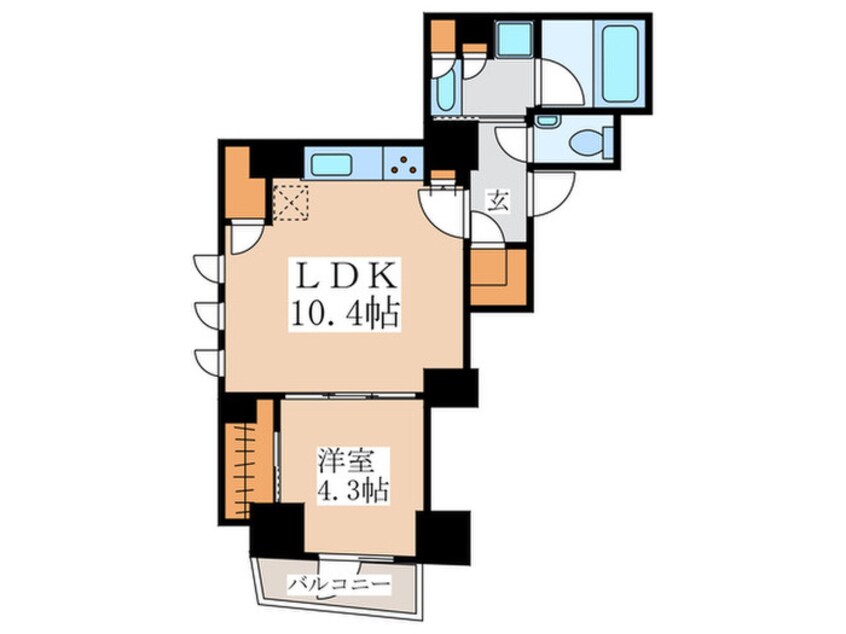 間取図 ザ・パークハビオ新宿