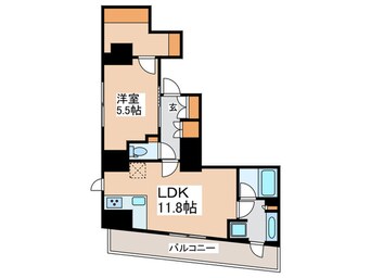 間取図 ザ・パークハビオ新宿