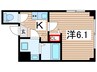 コンフォルト金町 1Kの間取り