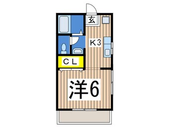 間取図 エ－デルハイムＣ