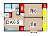 サンハイム西山 2DKの間取り