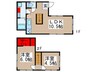 六実駅近　リノベ戸建１ 2LDKの間取り