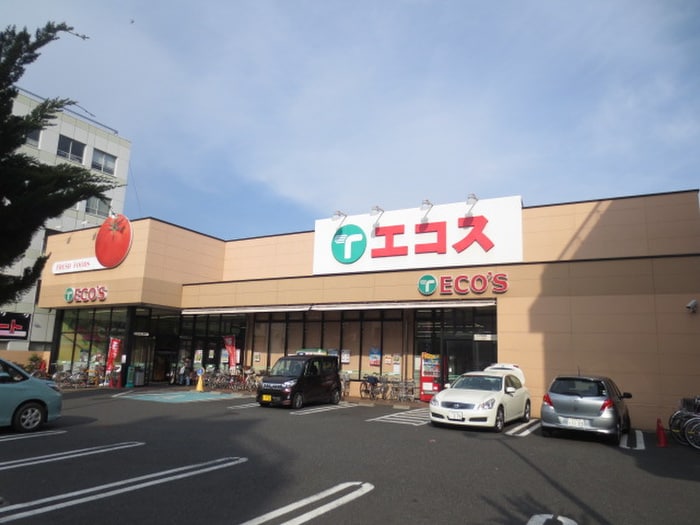 エコス(スーパー)まで410m パワードオオヨコ