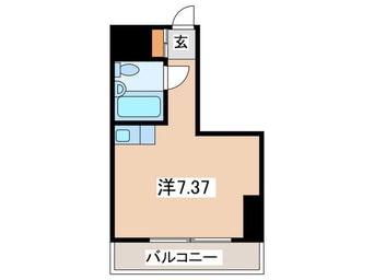 間取図 ﾗｲｵﾝｽﾞﾏﾝｼｮﾝ西新宿第７（206)