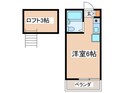 コ－ポヒロキの間取図