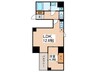 リヴシティ両国五番館 1LDKの間取り