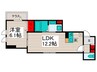 アルベロ島根 1LDKの間取り