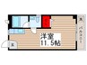 オリンピア朝香 1Rの間取り