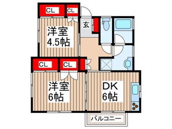 間取図 フォルトゥ－ナ