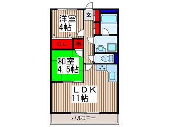 間取図 ＤＩＶＩＮＥ西浦和