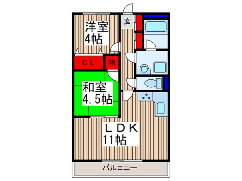 間取図 ＤＩＶＩＮＥ西浦和