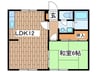 ハイツスズキ 1LDKの間取り