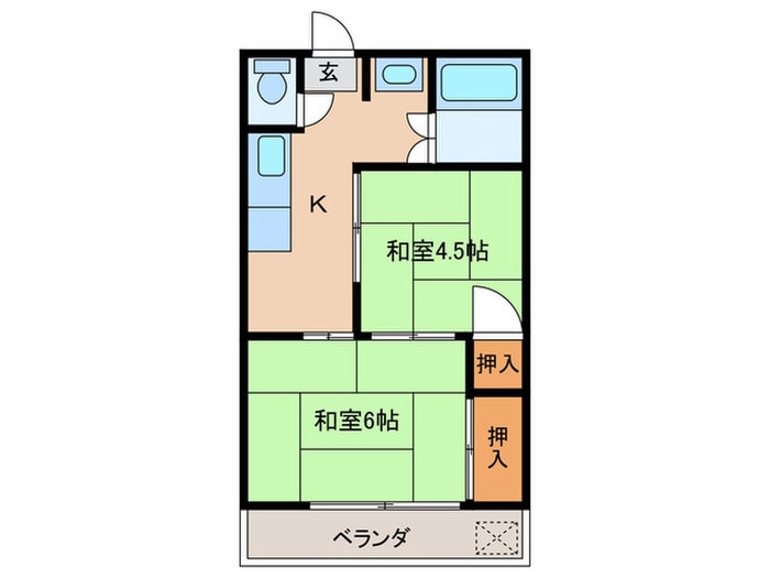 間取り図 サンケイコーポ江戸川