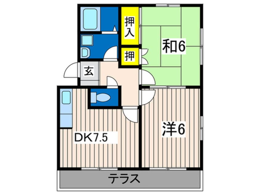 間取図 ドミ―ル富岡