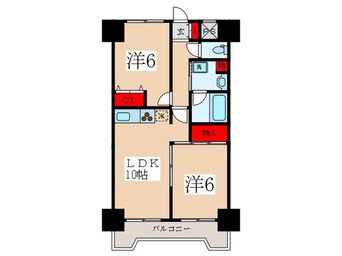 間取図 朝日シティパリオ板橋本町(1402)