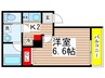 R-BASE 1Kの間取り