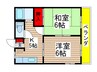 ミヤハイム 2Kの間取り