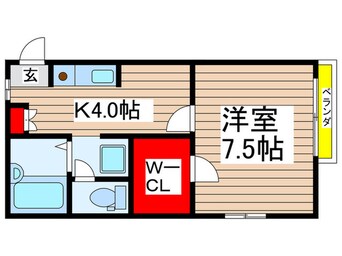 間取図 グリ－ンヴィレッヂ