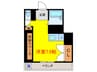 West　Plain 1Rの間取り
