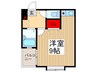 シェルフォ－ド 1Rの間取り