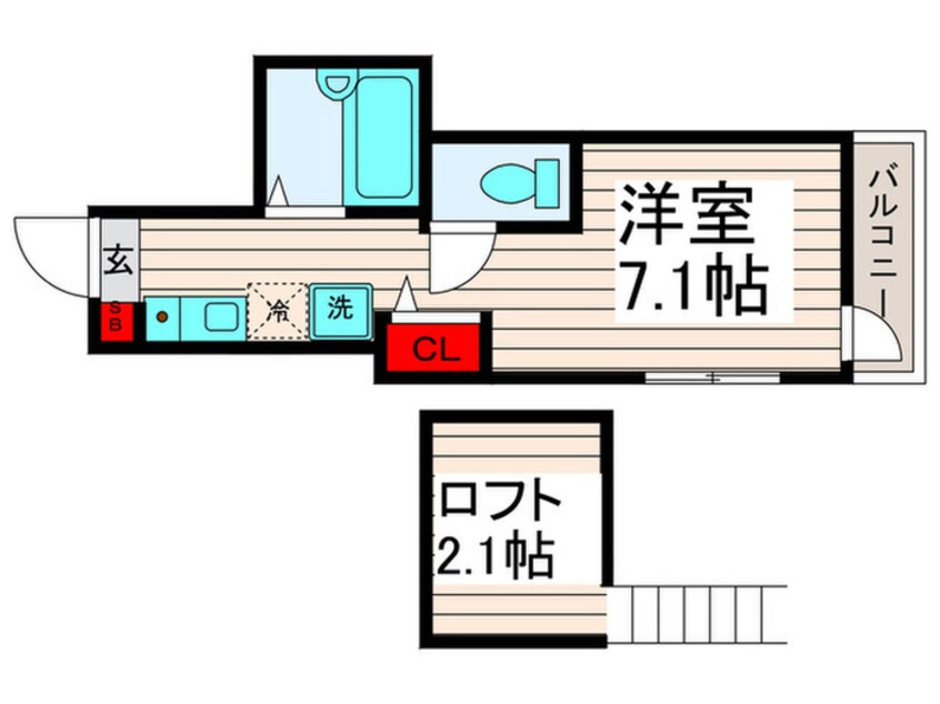 間取図 ﾌﾞﾗﾝｸﾚｰﾙ西新井