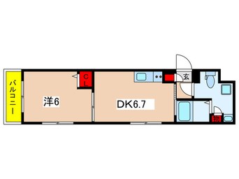 間取図 ＭＡＸＩＶ百合ヶ丘ＴＲＥ(106)