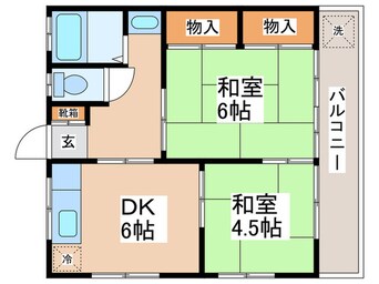 間取図 第二小川ﾊｲﾂ