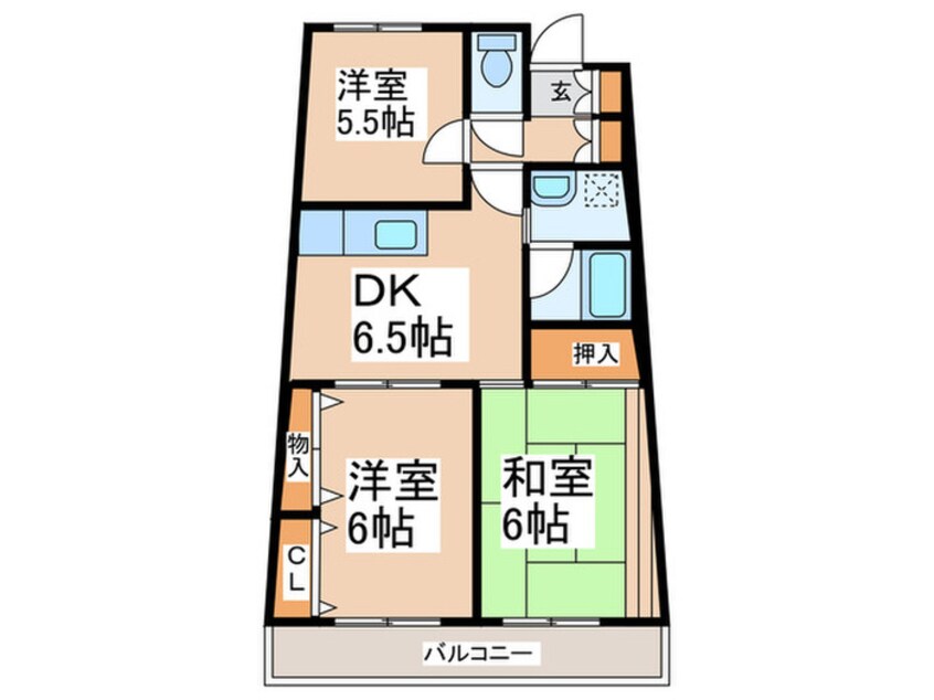 間取図 フェアネスハイム