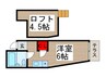 メゾンドセプト 1Rの間取り