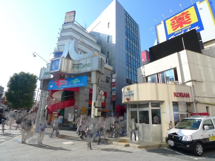 プロペ通り商店街(100均)まで450m おおきコーポ