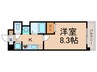 ステラコ－ト桜川 1Kの間取り